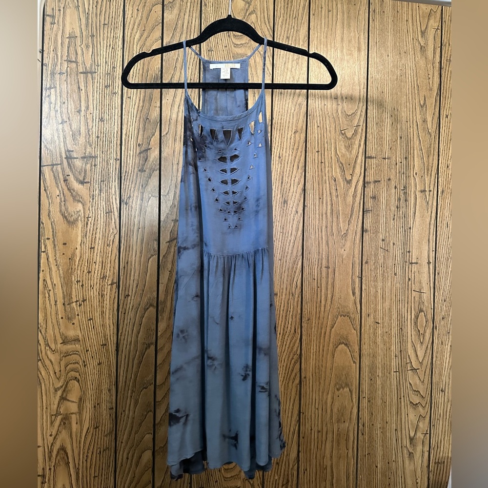Amuse Society blue Tie-Dye Sleeveless Dress